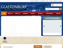 Tablet Screenshot of glastonbury-ct.gov